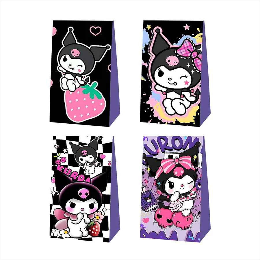 12pcs Kawaii Party Favor Gift Bags Goodie Bags KawaiiParty Supplies for Kids Birthday Decorations