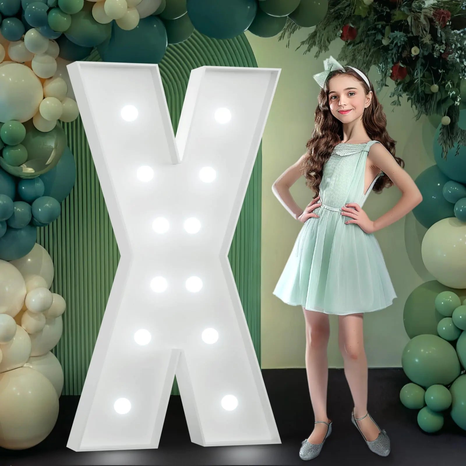 Marquee Letters 4 Feet Tall Large Light Up Letters X Light Up Letters 4 Feet Tall for Marry Me Wedding Event Bridal Shower Baby Shower Graduation Anniversary Party Decor